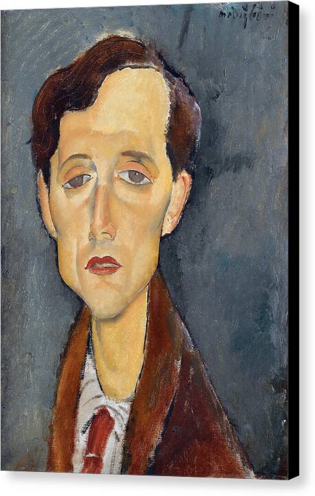 Portrait of Frans Hellens - Canvas Print