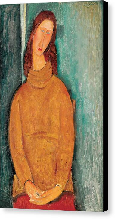 Portrait of Jeanne Hebuterne - Canvas Print