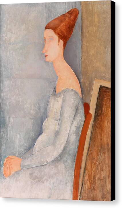Portrait of Jeanne Hebuterne II - Canvas Print
