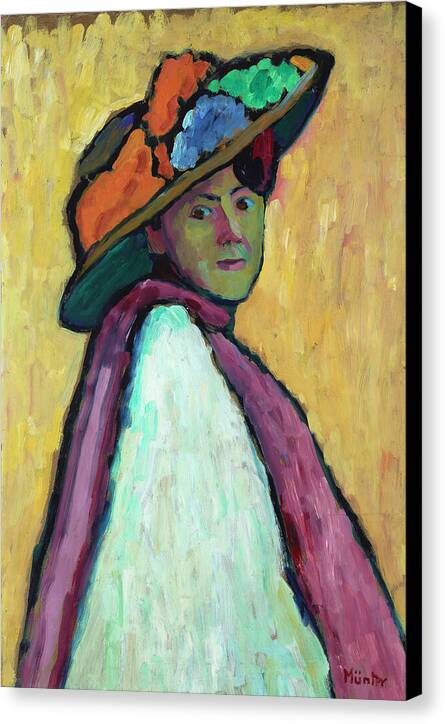 Portrait of Marianne von Werefkin - Canvas Print
