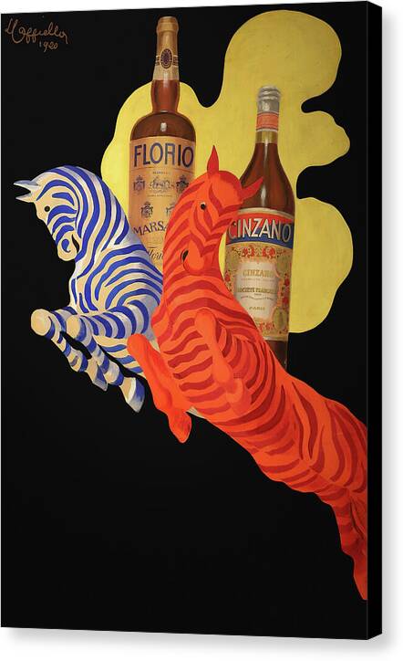 Poster Per Florio Cinzano - Canvas Print