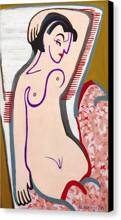 Recumbent Nude - Canvas Print