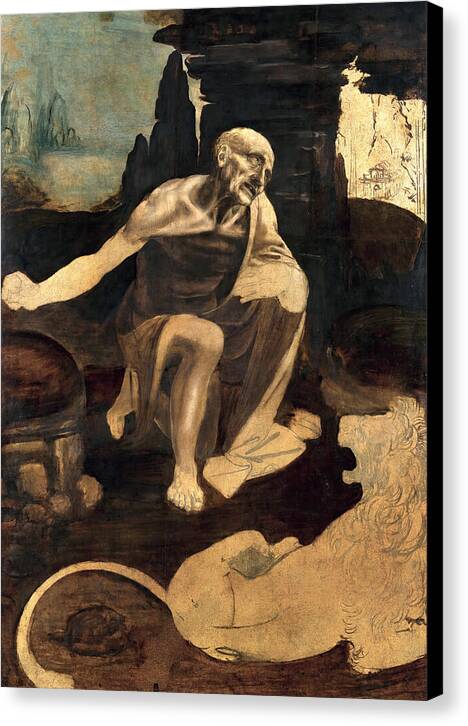 Saint Jerome in the Wilderness - Canvas Print