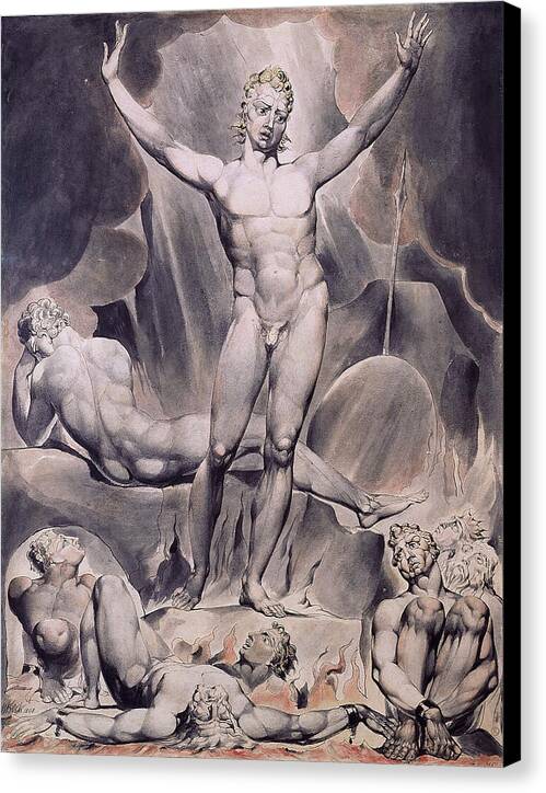 Satan Arousing the Rebel Angels - Canvas Print