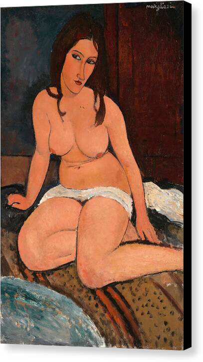 Seated Nude - Canvas Print