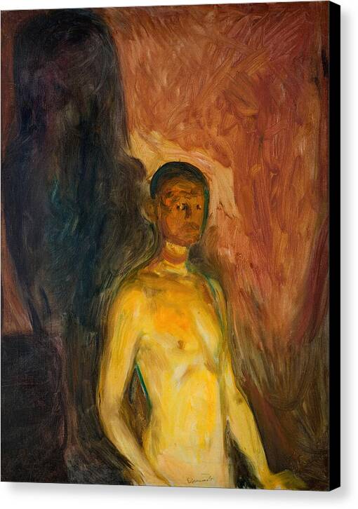 Self-Portrait in Hell - Canvas Print
