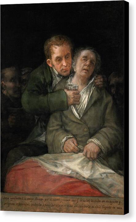 Self-portrait with Dr. Arrieta - Canvas Print