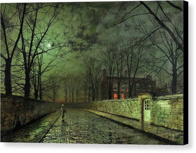 Silver Moonlight - Canvas Print