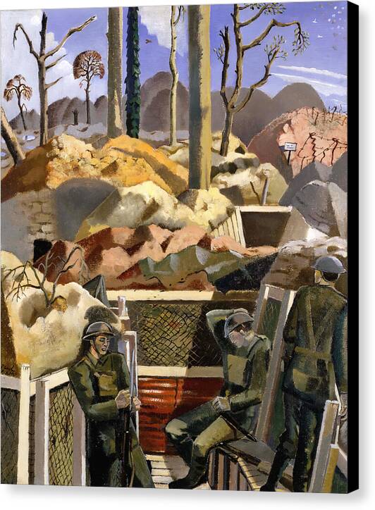 Spring in the Trenches, Ridge Wood, 1917 - Canvas Print