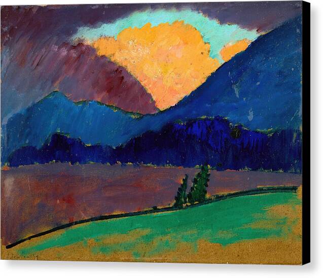 Summer Evening in Murnau - Canvas Print