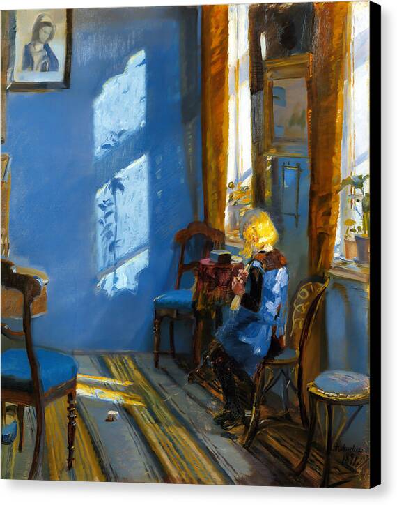 Sunlight in the Blue Room - Canvas Print