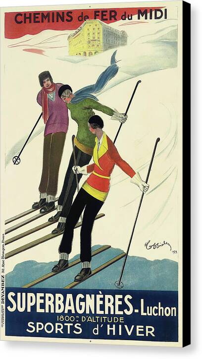 Superbagneres-Luchon - Canvas Print