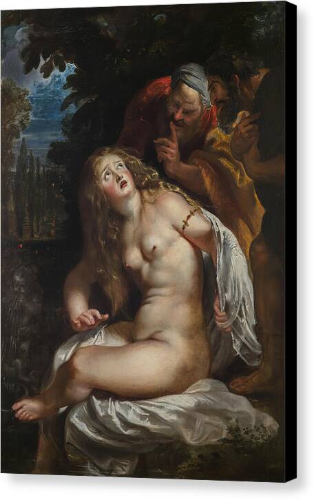 Susanna and The Elders - Canvas Print