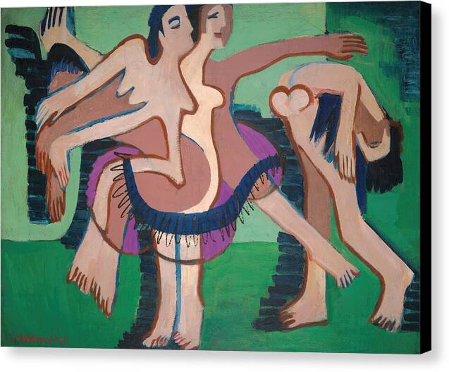 Tanzgruppe - Canvas Print