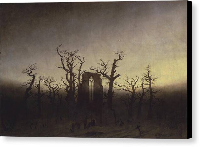 The Abbey in the Oakwood - Canvas Print