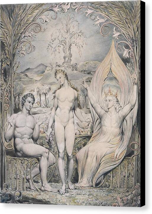 The Archangel Raphael with Adam and Eve - Canvas Print