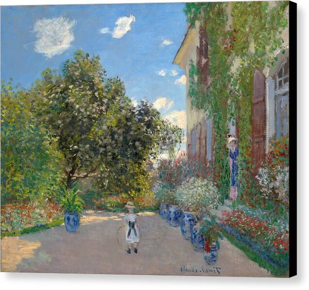 The Artist's House at Argenteuil - Canvas Print