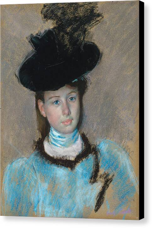 The Black Hat - Canvas Print