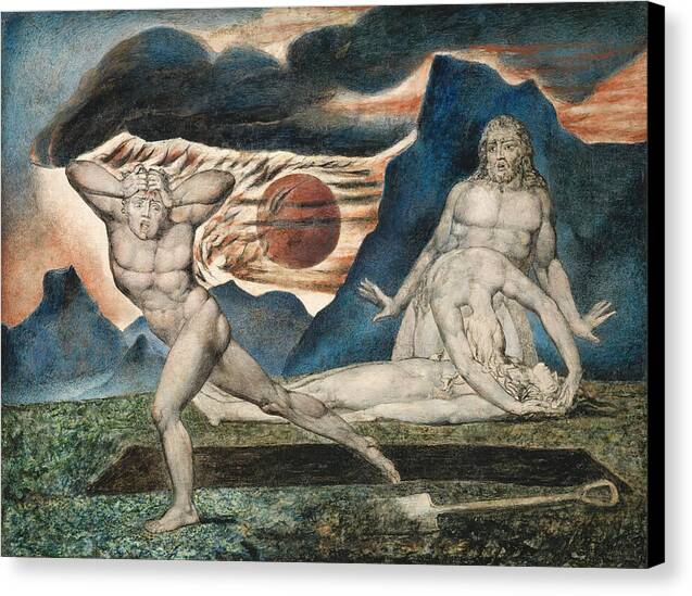 The Body of Abel Found by Adam and Eve - Canvas Print