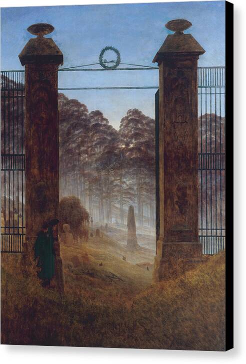 The Cemetery Entrance - Canvas Print