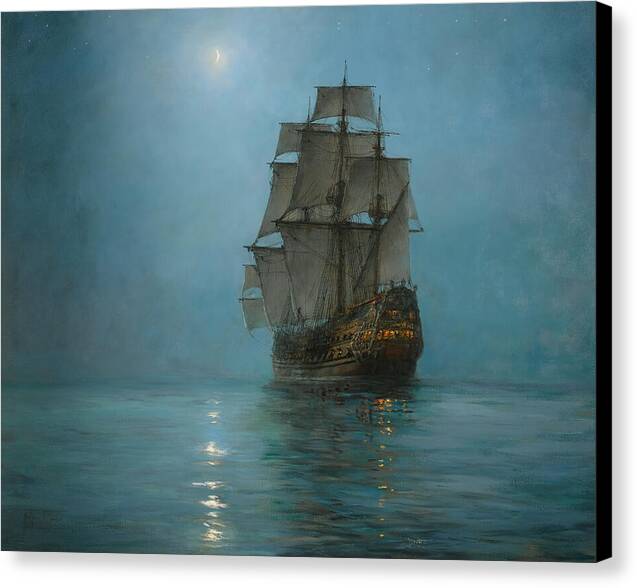 The Crescent Moon - Canvas Print