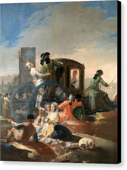 The Crockery Vendor - Canvas Print