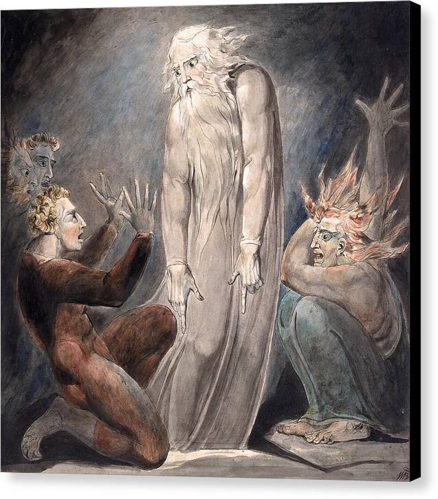 The Ghost of Samuel Appearing to Saul - Canvas Print