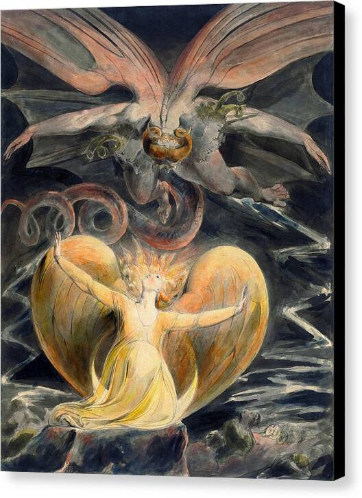 The Great Red Dragon - Canvas Print