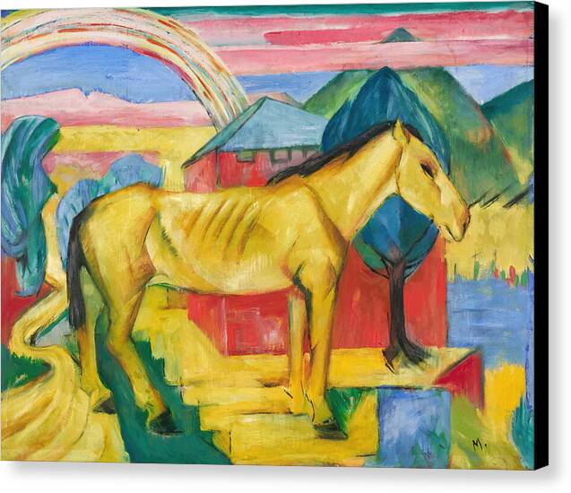 The Long Yellow Horse - Canvas Print