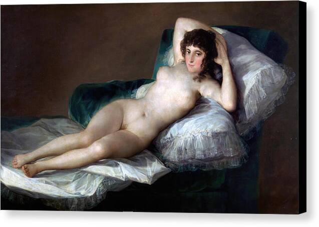 The Nude Maja - Canvas Print