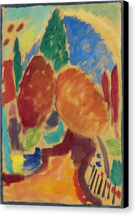 The Orange Path - Canvas Print