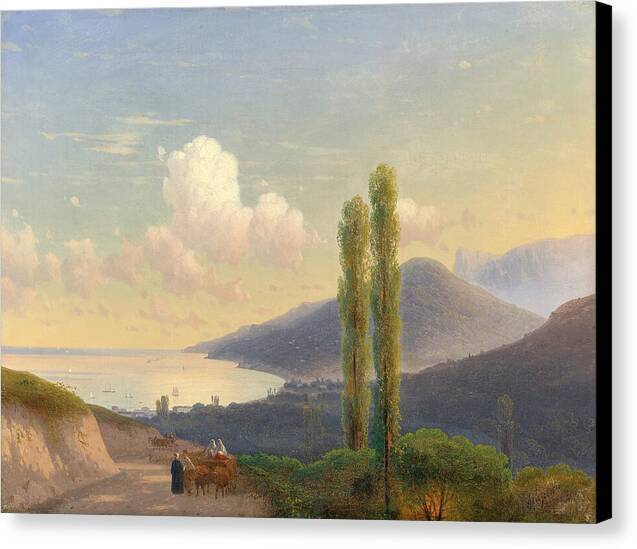 The Road To Gurzuf, Crimea - Canvas Print