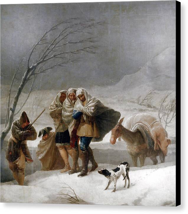 The Snowstorm - Canvas Print