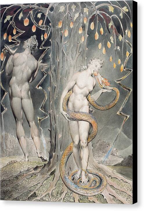 The Temptation and Fall of Eve - Canvas Print