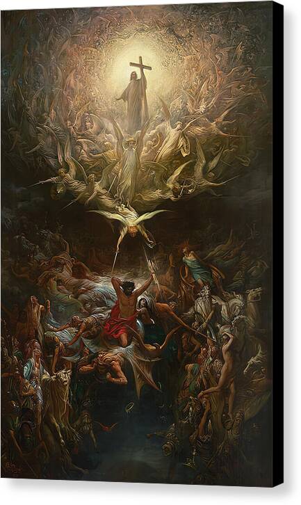 The Triumph of Christianity over Paganism - Canvas Print