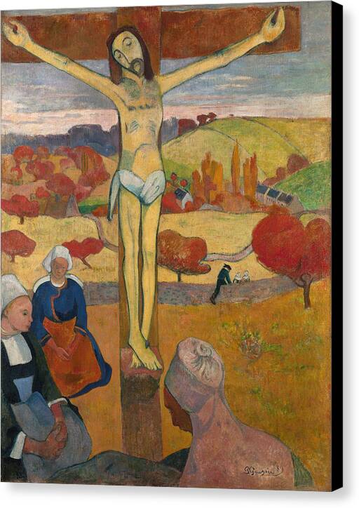 The Yellow Christ - Canvas Print