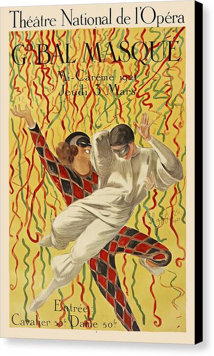 Theatre National De L'opera Grand Bal De La Mi-Careme - Canvas Print