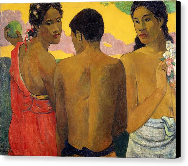 Three Tahitians - Canvas Print