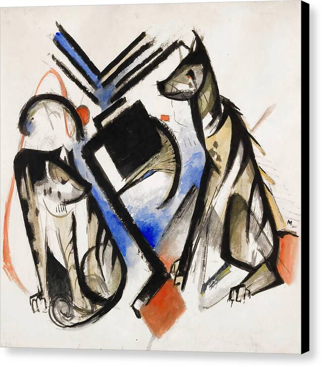 Two Wolves - Canvas Print