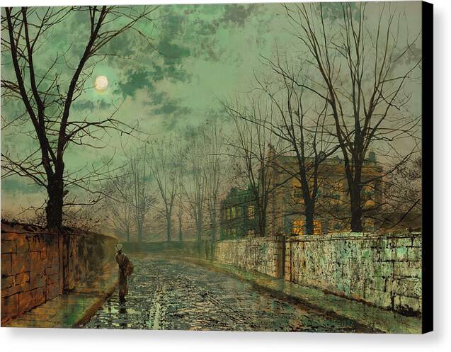 Under the Silvery Moonbeams - Canvas Print