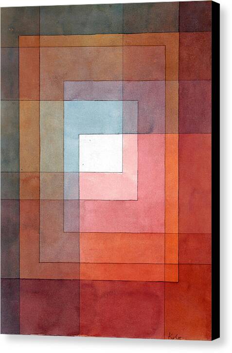 White Framed Polyphonically - Canvas Print