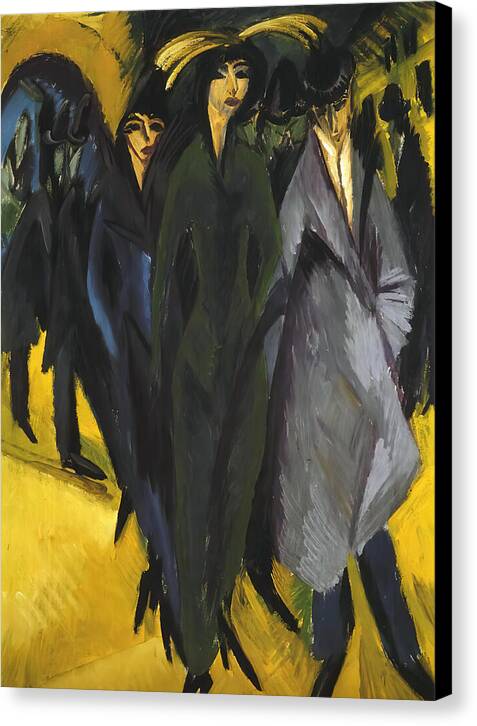 Women in the Street - Canvas Print