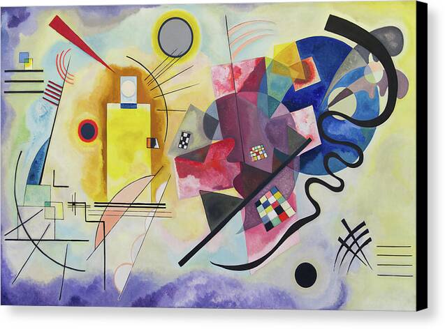 Yellow-Red-Blue - Canvas Print