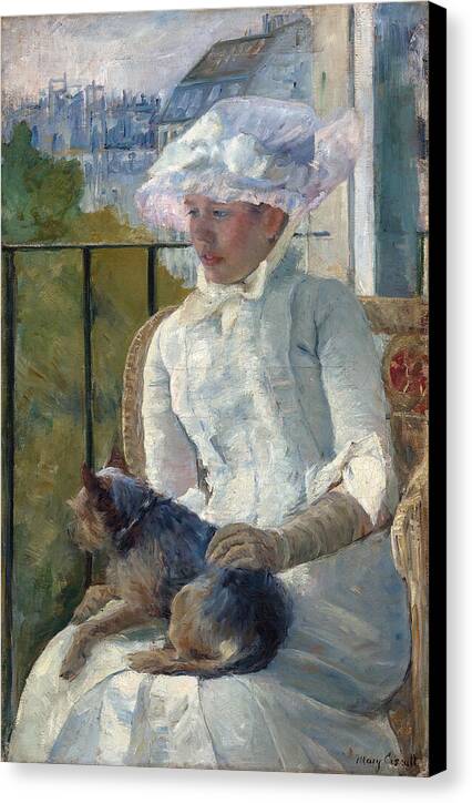 Young Girl at a Window - Canvas Print