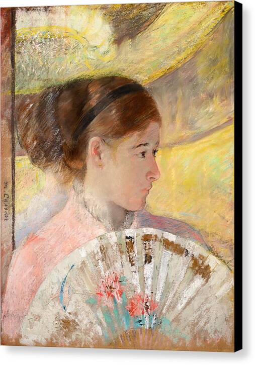 Young Lady in a Loge Gazing to Right - Canvas Print
