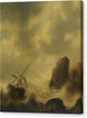 A Ship Foundering Off A Rocky Coast - Canvas Print