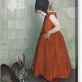 Feeding the Rabbits - Canvas Print
