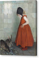 Feeding the Rabbits - Canvas Print