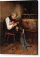 Grandfather and Grandson - Canvas Print