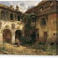 Hof der Furstenburg in Burgeis - Canvas Print